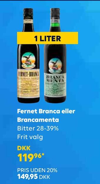 BorderShop Fernet branca eller brancamenta tilbud