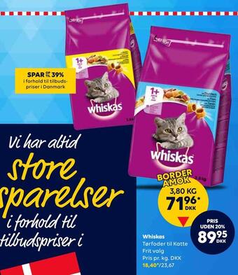BorderShop Whiskas tilbud