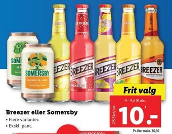 Breezer eller Somersby