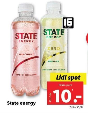 Lidl State energy tilbud