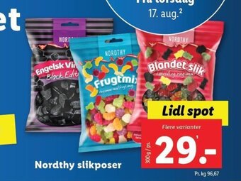 Lidl Nordthy slikposer tilbud