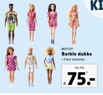 Lidl MATTEL® Barbie dukke tilbud