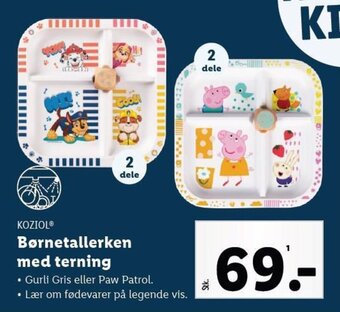 KOZIOL® Børnetallerken med terning