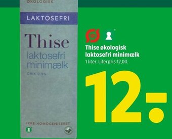 Coop 365 Thise økologisk laktosefri minimcelk 1 liter. tilbud