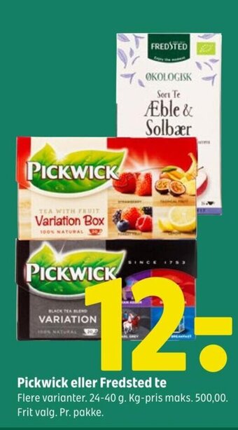 Coop 365 Pickwick eller Fredsted te tilbud