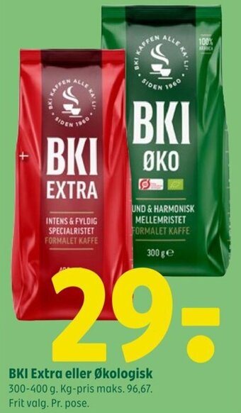 Coop 365 BKI Extra eller Økologisk 300-400 g. tilbud