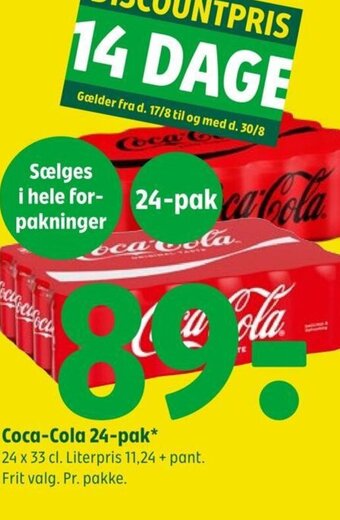 Coop 365 Coca-Cola 24-pak tilbud