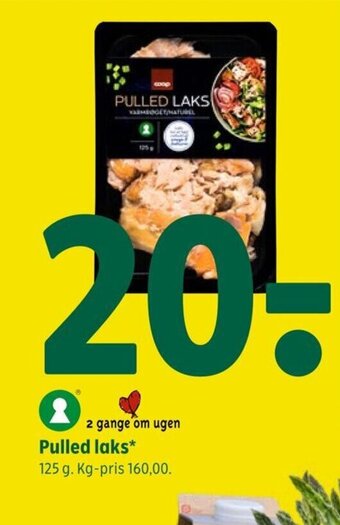 Coop 365 Pulled laks* 125 g. tilbud