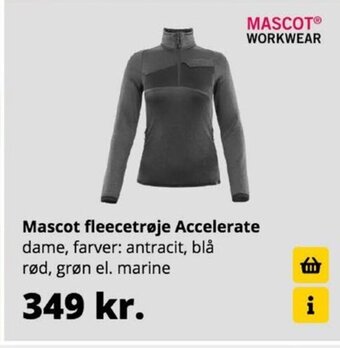 10-4 Byggecenter Mascot fleecetrøje Accelerate tilbud