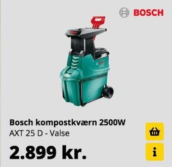 10-4 Byggecenter Bosch kompostkværn 2500W AXT 25 D - Valse tilbud