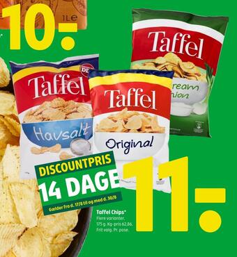 Coop 365 Taffel chips tilbud