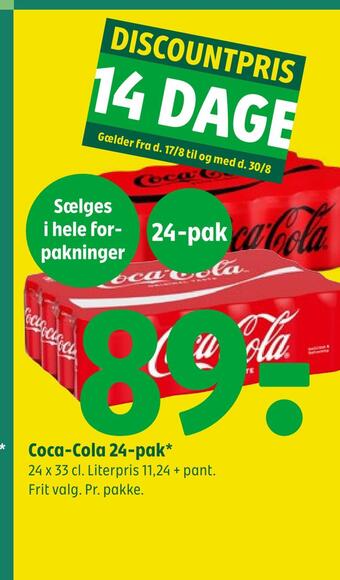 Coop 365 Coca-cola 24-pak tilbud