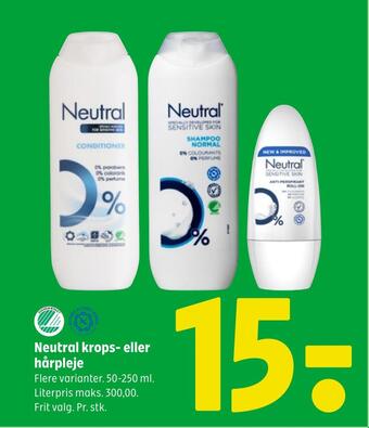 Coop 365 Neutral krops- eller hårpleje tilbud