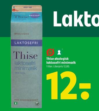 Coop 365 Thise økologisk laktosefri minimælk tilbud