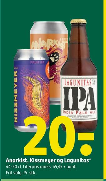 Anarkist, kissmeyer og lagunitas