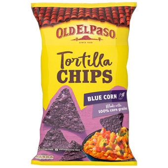Old el paso | 2 x tortilla chips blue corn | slik & snacks > chips & snacks