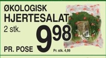 ABC Lavpris ØKOLOGISK HJERTESALAT tilbud