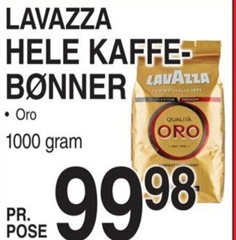 ABC Lavpris LAVAZZA HELE KAFFE-BØNNER tilbud