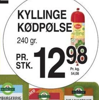 ABC Lavpris KYLLINGE KØDPØLSE tilbud