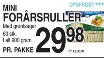 ABC Lavpris MINI FORÅRSRULLER tilbud