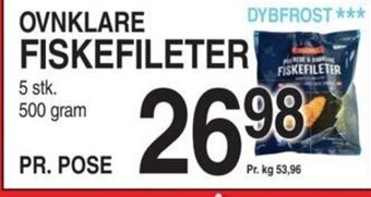 ABC Lavpris OVNKLARE FISKEFILETER tilbud