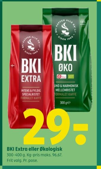 Coop 365 Bki kaffe formalet tilbud