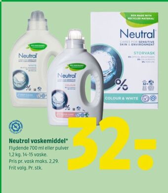Coop 365 Neutral vaskemiddel-flydende tilbud