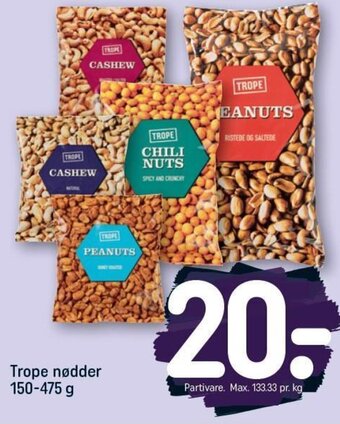 REMA 1000 Trope nødder 150-475 g tilbud