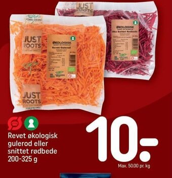 REMA 1000 Revet økologisk gulerod eller snittet rødbede 200-325 g tilbud