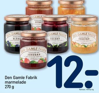 REMA 1000 Den Gamle Fabrik marmelade tilbud