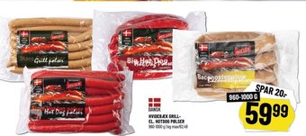 Løvbjerg HVIDEBÆK GRILL-EL. HOTDOG PØLSER tilbud