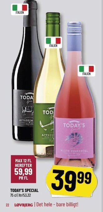 Løvbjerg TODAY'S SPECIAL tilbud