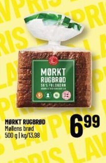 MØRKT RUGBRØD Møllens brød