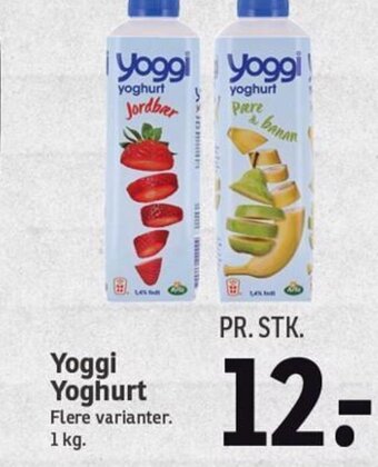 SPAR Yoggi Yoghurt Flere varianter. 1 kg. tilbud