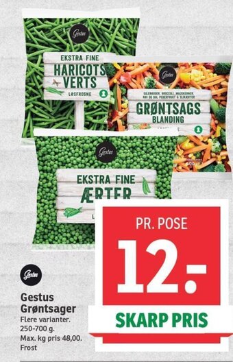 SPAR Gestus Grøntsager tilbud