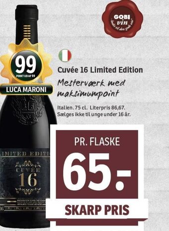 SPAR Cuvée 16 Limited Edition tilbud