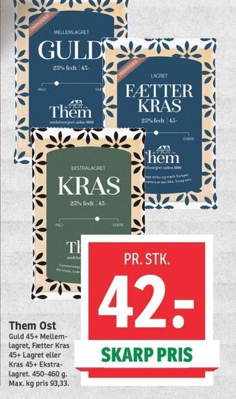 SPAR Them Ost tilbud