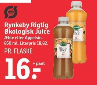 SPAR Rynkeby Rigtig Økologisk Juice tilbud