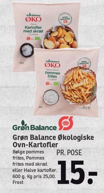 SPAR Grøn Balance Økologiske Ovn-Kartofler tilbud