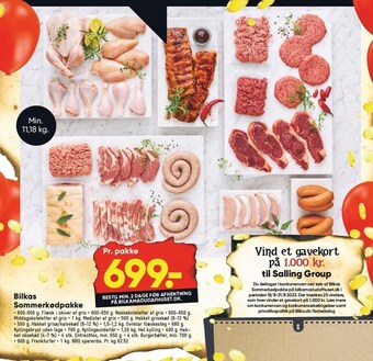 Bilka Bilkas sommerkødpakke tilbud