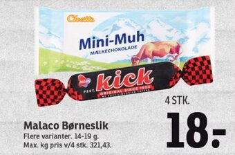 SPAR Malaco Børneslik tilbud
