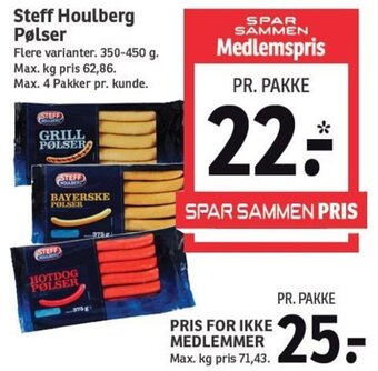 SPAR Steff Houlberg Pølser tilbud