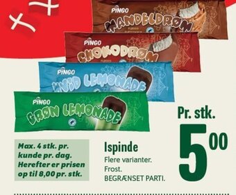 Ispinde Flere varianter