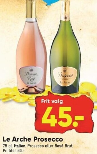 Bilka Le arche prosecco tilbud