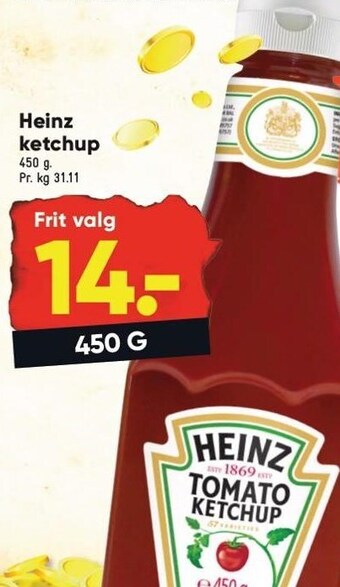 Bilka Heinz ketchup tilbud