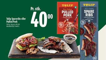 Min Købmand Tulip Spareribs eller Pulled Pork tilbud