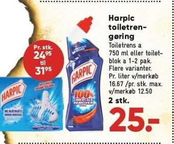 Harpic toiletrengøring
