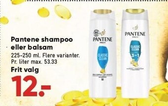 Bilka Pantene shampoo eller balsam tilbud