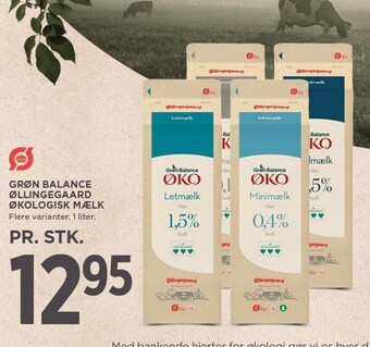 Grøn balance øllingegaard økologisk mælk