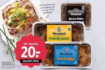 MENY Stryhn's leverpostej tilbud